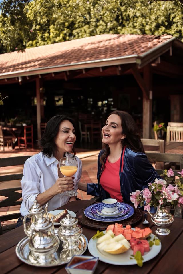 Valéria Foz e Claudia Métne no Hotel Fazenda Foz do Marinheiro